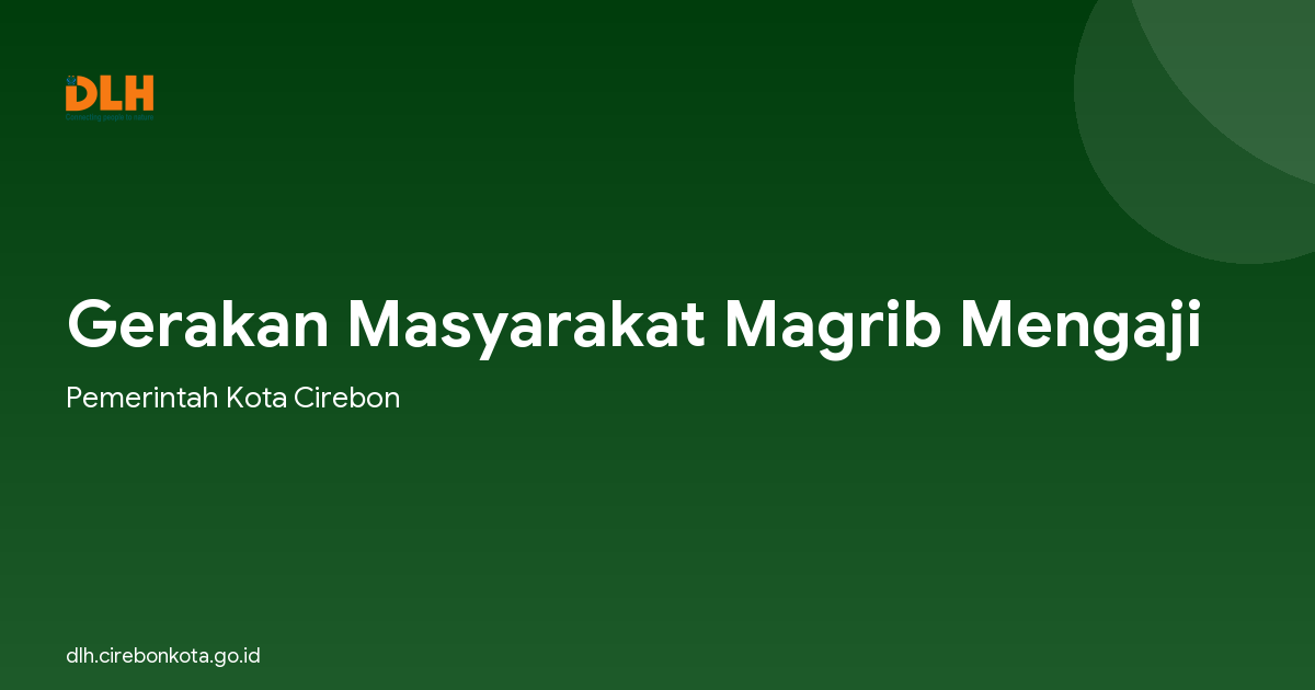 Gerakan Masyarakat Magrib Mengaji