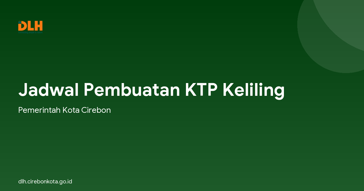Jadwal Pembuatan KTP Keliling