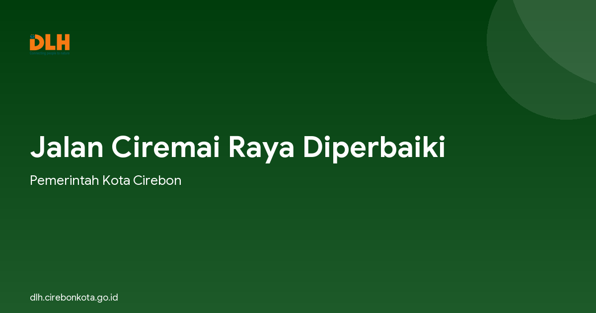 Jalan Ciremai Raya Diperbaiki