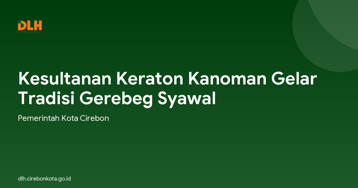 Kesultanan Keraton Kanoman Gelar Tradisi Gerebeg Syawal