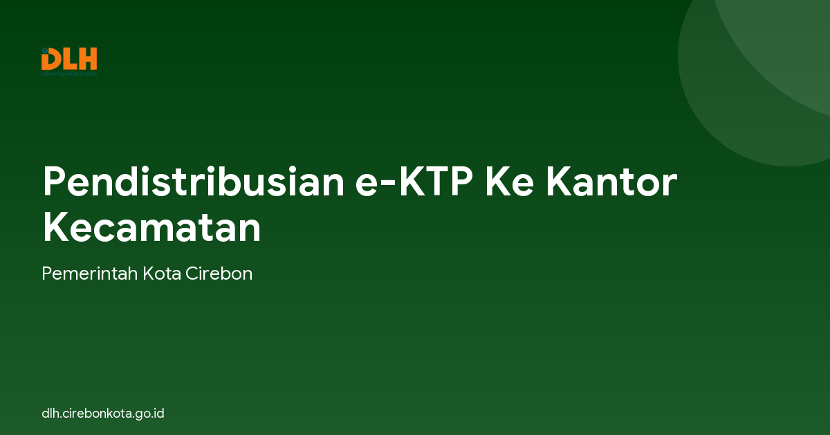 Pendistribusian e-KTP Ke Kantor Kecamatan
