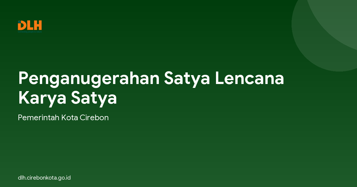 Penganugerahan Satya Lencana Karya Satya