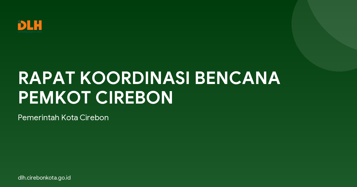 RAPAT KOORDINASI BENCANA PEMKOT CIREBON