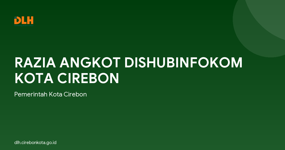 RAZIA ANGKOT DISHUBINFOKOM KOTA CIREBON