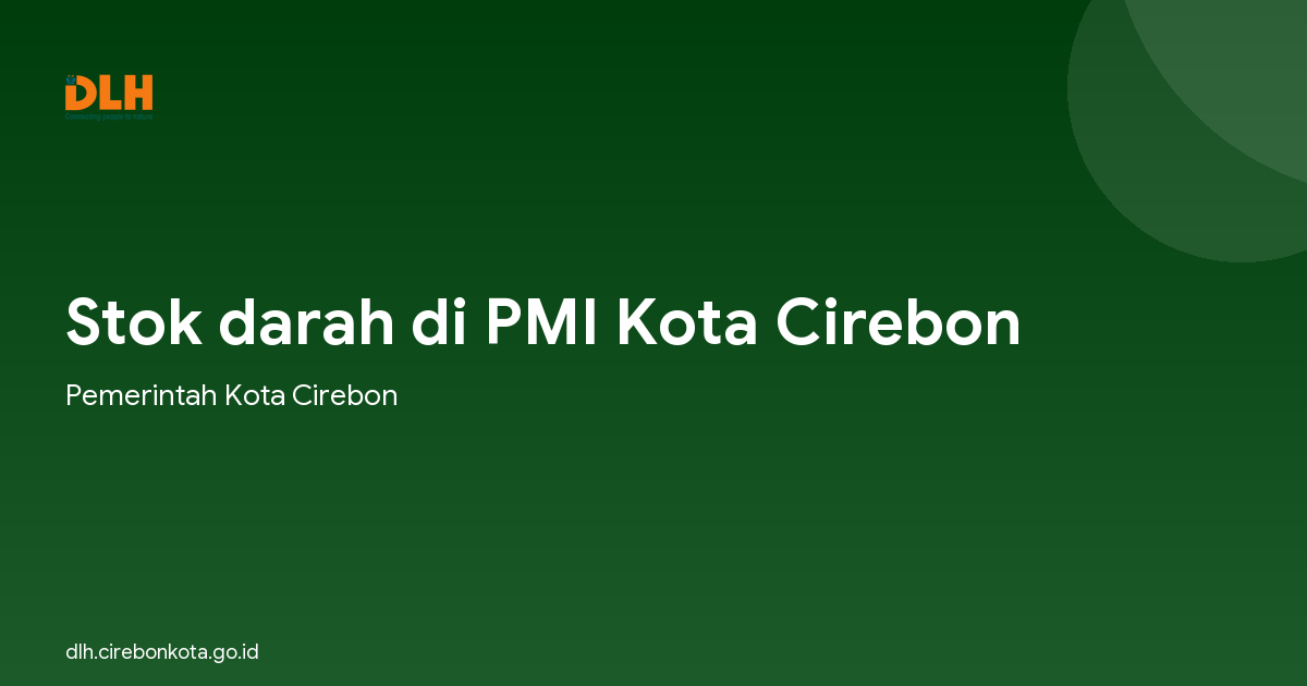 Stok darah di PMI Kota Cirebon