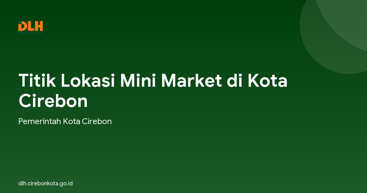 Titik Lokasi Mini Market di Kota Cirebon