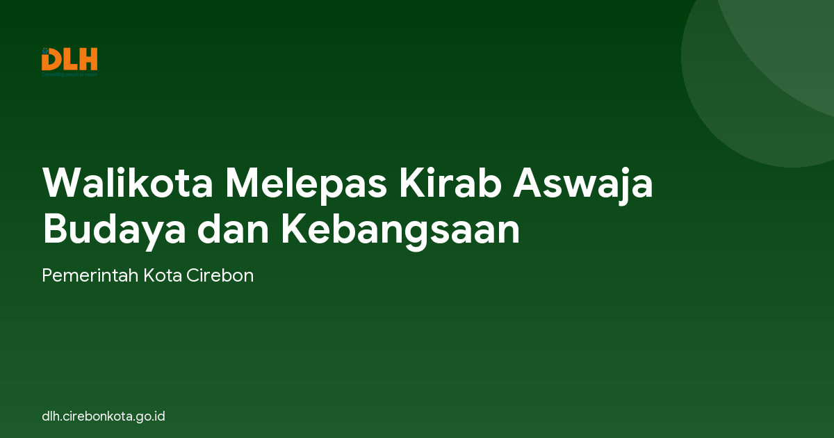 Walikota Melepas Kirab Aswaja Budaya dan Kebangsaan